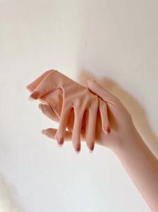 kigurumi带爱心晕染美甲片Cosplay二次元变装长手套