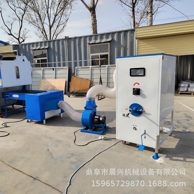 懒人沙发抱枕充棉机皮棉pp棉开棉填充一体机 7d棉短纤维棉开松机