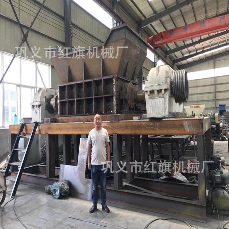 新型金属撕碎机 废钢筋油漆桶粉碎机 汽车外壳铝合金双轴撕碎机