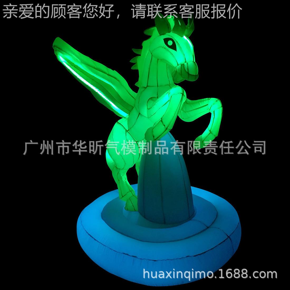 充气飞马秋节中充气发光月56927球月兔光气模PV升C仿真玉兔空月灯