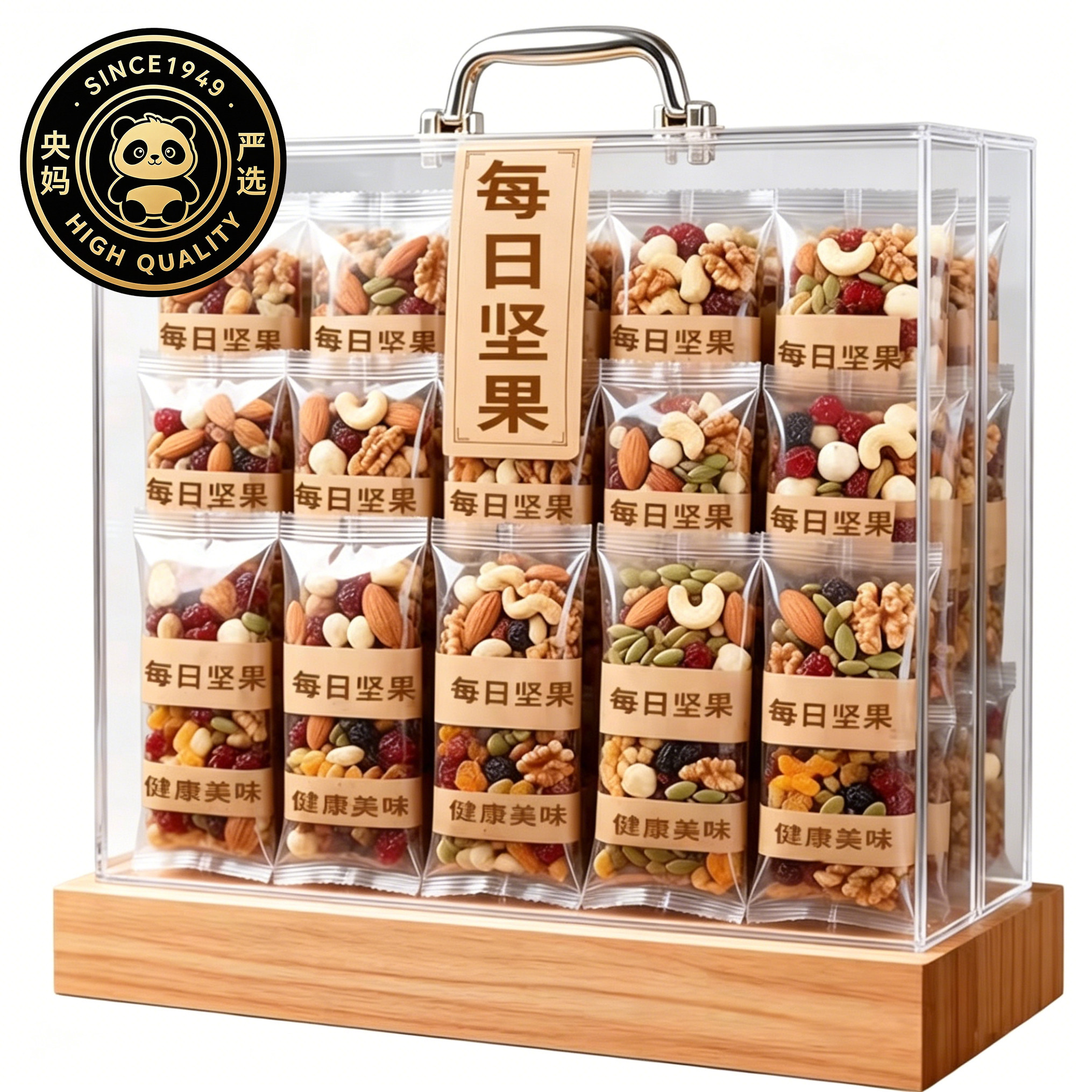 央妈严选每日坚果独立小包装纯坚果混合孕妇儿童零食官方旗舰店