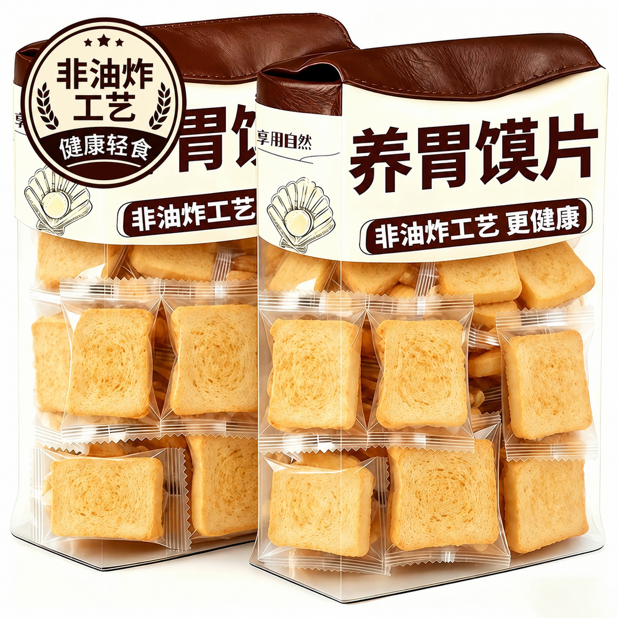 正宗纯碱烤馍片山西特产官方旗舰店正品独立包装养护胃原味无添加