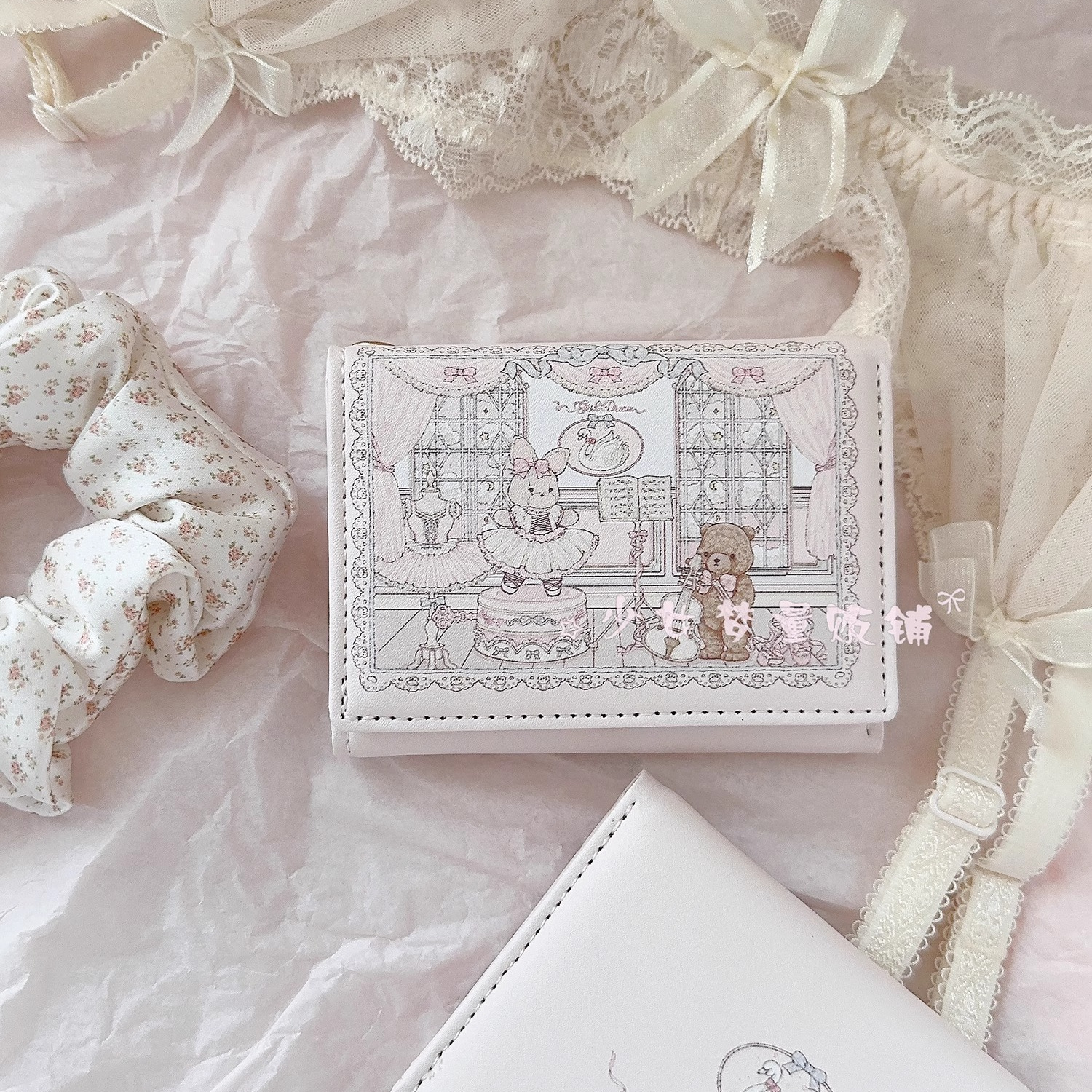 少女梦量贩铺原创设计三折钱包