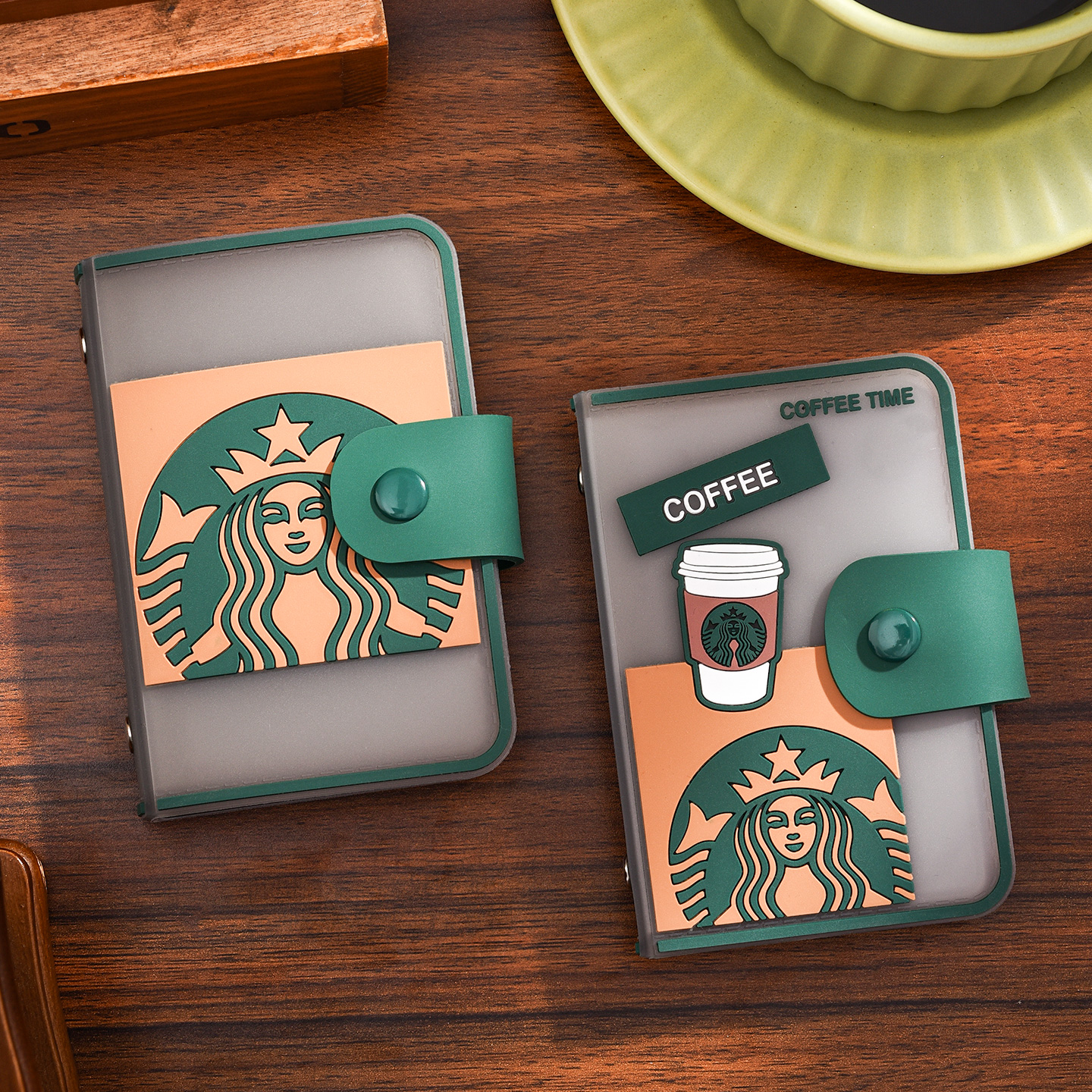 2025新款星咖啡硅胶透明证件包