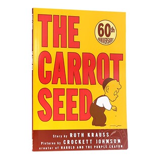 英文原版童书 The Carrot Seed 胡萝卜种子 美国百本绘本书单 吴敏兰书单 绘本123 大开平装60周年版图画故事书 亲子英语启蒙认知