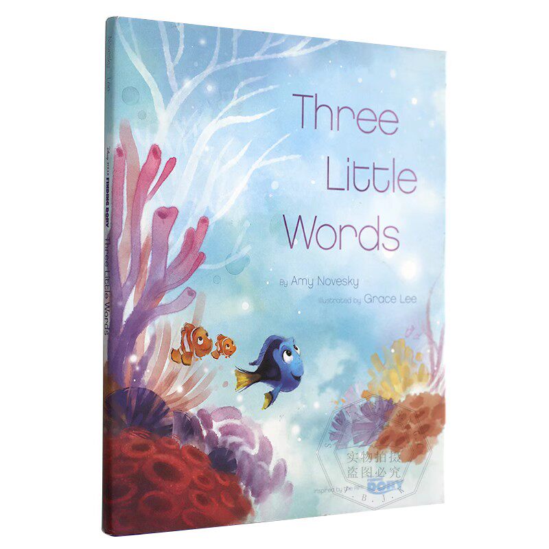 海底总动员：寻找多莉 英文原版 Finding Dory Picture Book Three Little Words 迪士尼图画故事书 启蒙绘本儿童书籍 进口书 精装图片