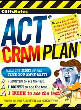 现货 英文原版 CliffsNotes ACT Cram Plan (Cliffsnotes Cram Plan)  9780