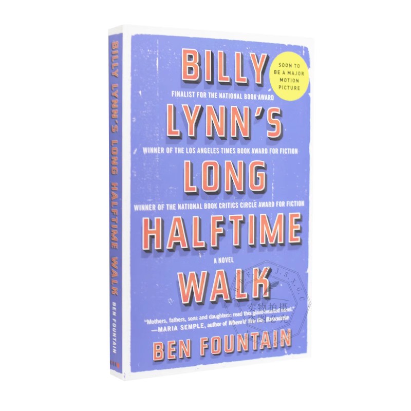 比利林恩的中场战事英文原版 Billy Lynn's Long Halftime walk李安电影原著小说英语阅读进口书籍平装 9780060885618-封面