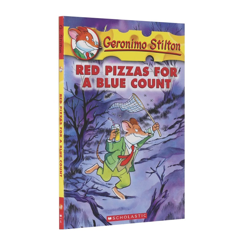 老鼠记者 英文原版 Red Pizzas for a Blue Count 蓝伯爵的红披萨 Geronimo Stilton 进口童书 全彩故事书 儿童英语阅读进阶 平装