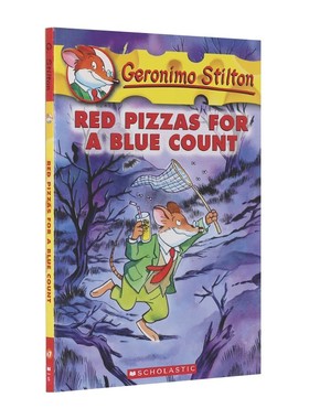 老鼠记者 英文原版 Red Pizzas for a Blue Count 蓝伯爵的红披萨  Geronimo Stilton 进口童书 全彩故事书 儿童英语阅读进阶 平装
