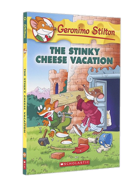 老鼠记者 英文原版 The Stinky Cheese Vacation 臭奶酪的假期 Geronimo Stilton 进口童书 全彩故事书 儿童英语阅读进阶 平装