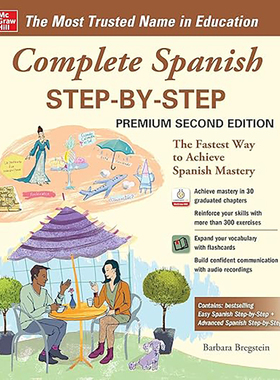 现货 进口原版 完整西班牙语循序渐进 高级第二版 Complete Spanish Step-By-Step, Premium Second Edition 9781260463132