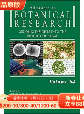 现货 英文原版 藻类生物学的基因组洞察（第 64 卷）（植物学研究进展第 64 卷）Genomic Insights into the Biol 9780123914996