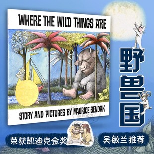 the Are 英文原版 Where 8岁启蒙 9780064431781 现货 进口童书4 Wild 野兽国 地方 野兽出没 Things 吴敏兰 凯迪克金奖绘本
