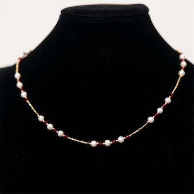 Audrey PearlS925银淡水珍珠项链4.5mm V201-S1105