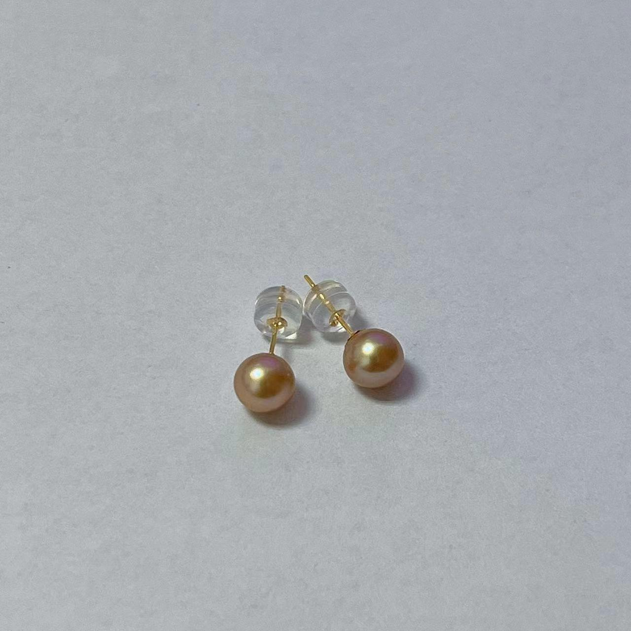 18K金海水珍珠耳饰6mm V201-D513,珠宝/钻石/翡翠,耳饰,淘宝优惠券,粉丝福利购,淘宝优惠卷