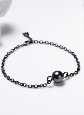S925银海水珍珠大溪地手链9mm V201-Z212