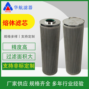 不锈钢折波油滤芯 HH0850MT耐高温聚酯化纤熔体滤芯 造粒机用