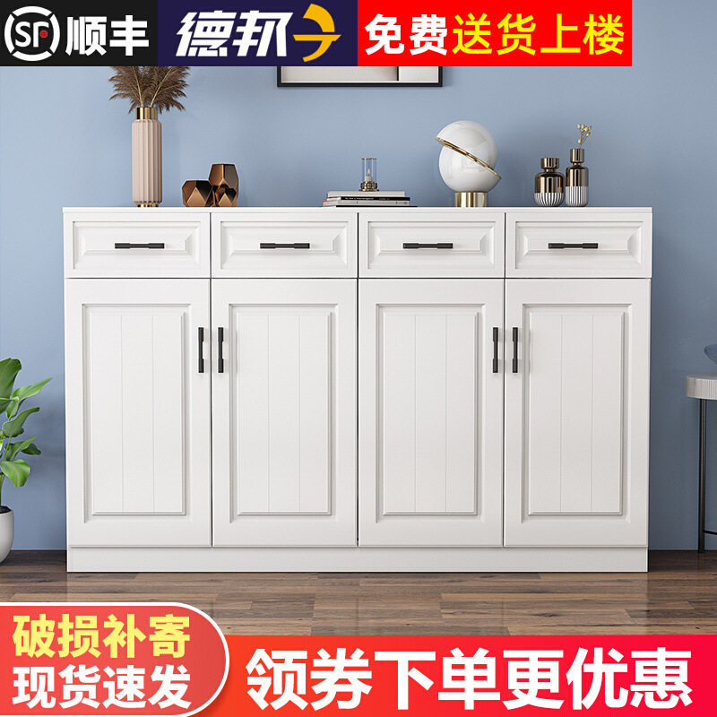 欧式阳台柜储物柜鞋柜大容量抽屉收纳置物柜防晒飘窗柜餐边柜可定