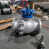 16C DN65气动带手动固定式 球阀 Q647F 气动法兰固定球阀 单双作用