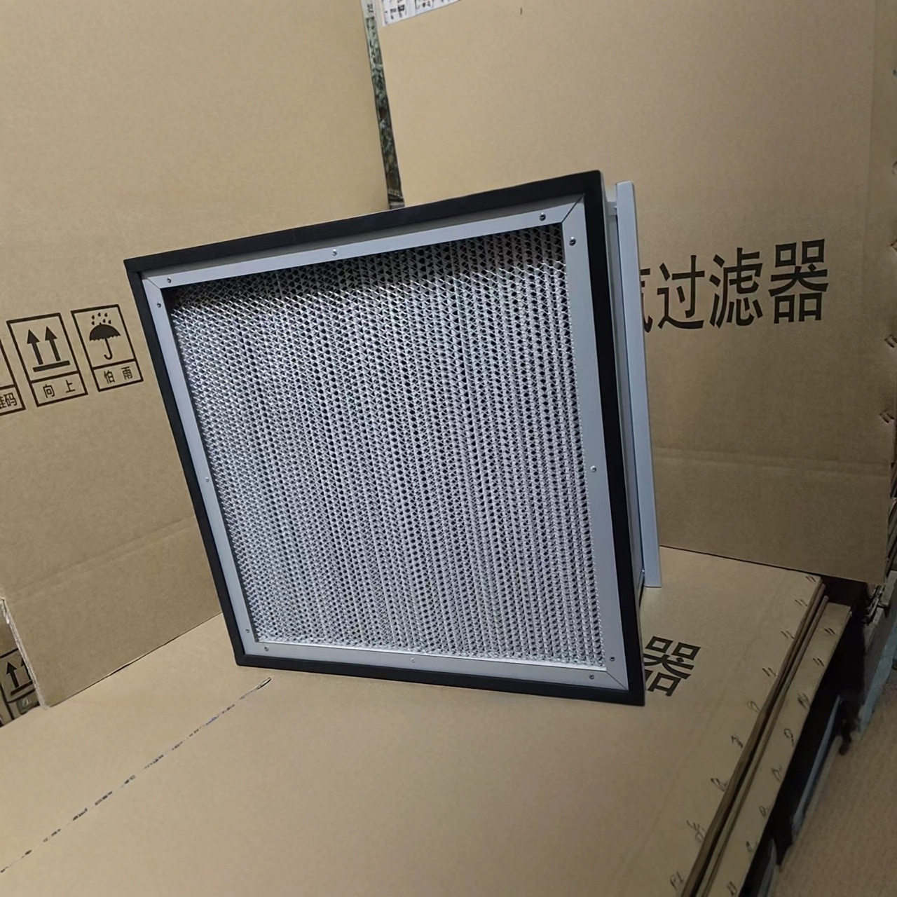 工业用滤材方箱空气过滤器HV滤纸内芯厂家直销方箱式空气过滤器