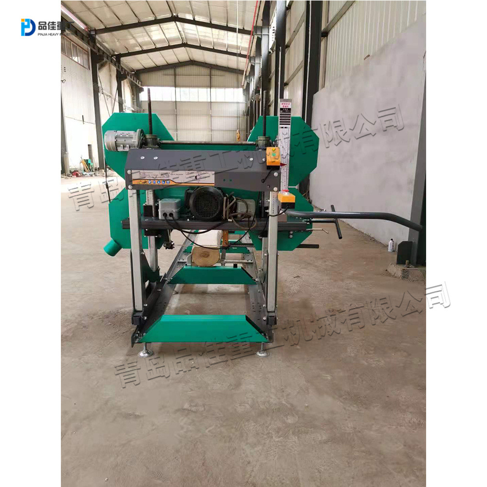 多用途卧式木工推台锯 轨道式圆木开薄板机 原木开片开料机