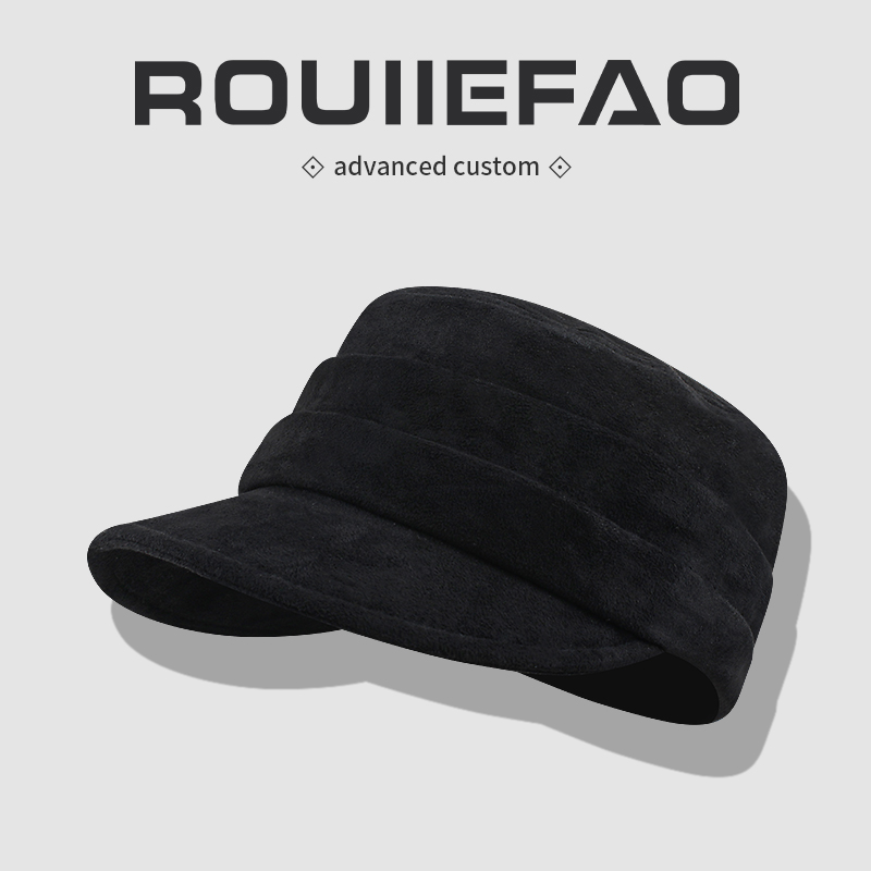 ROUIIEFAO平顶帽宽帽檐显脸小