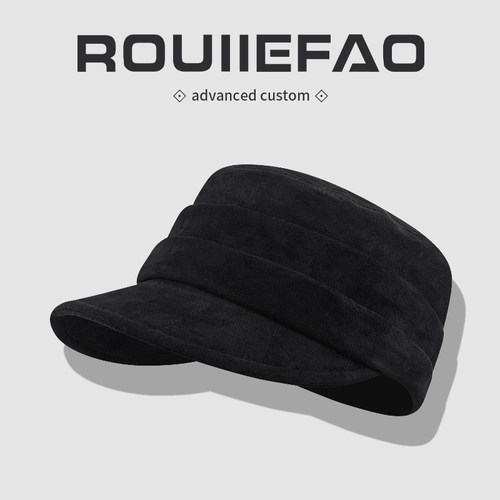 ROUIIEFAO平顶帽宽帽檐显脸小