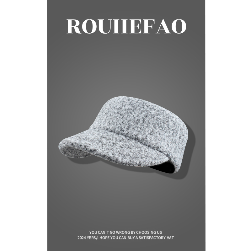 ROUIIEFAO马术帽逛街英伦男女冬