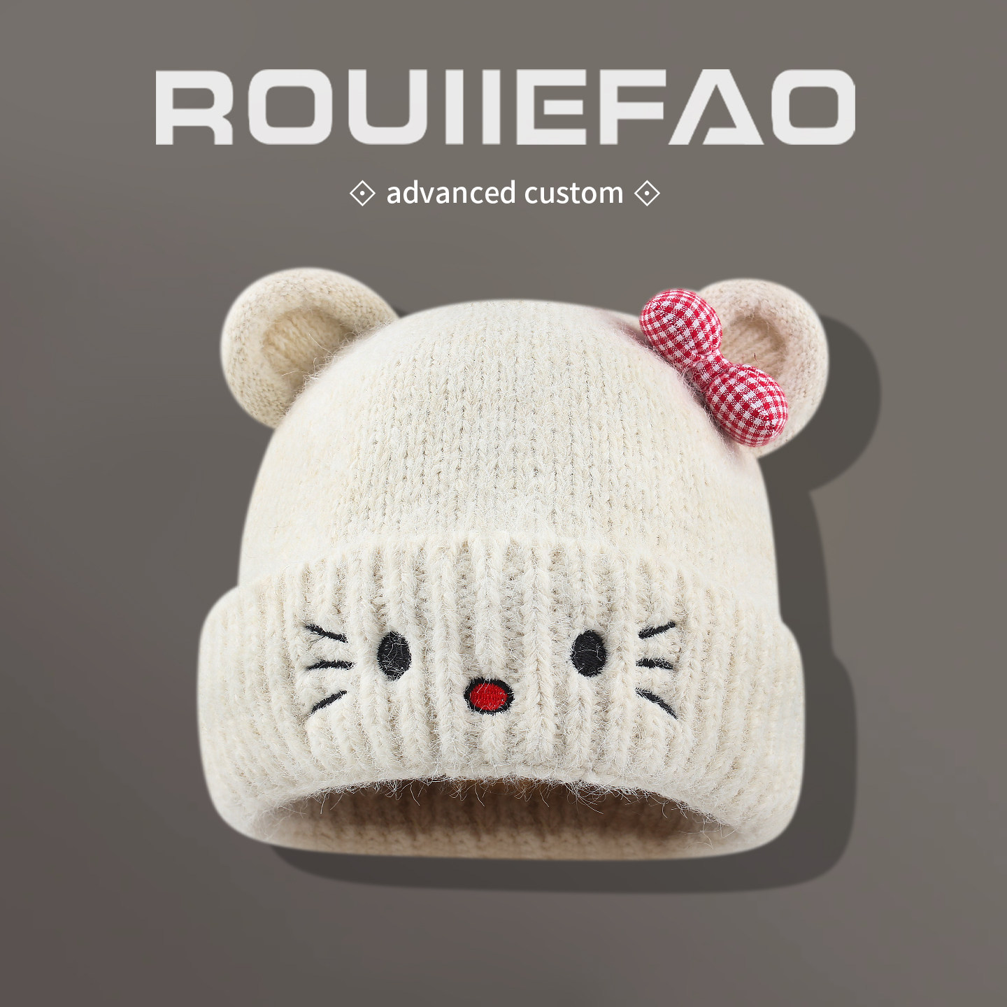 可爱卡通猫咪毛线帽女秋冬保暖韩系甜美百搭小熊耳朵护耳针织帽子,服饰配件/皮带/帽子/围巾,帽子,淘宝优惠券,粉丝福利购,淘宝优惠卷