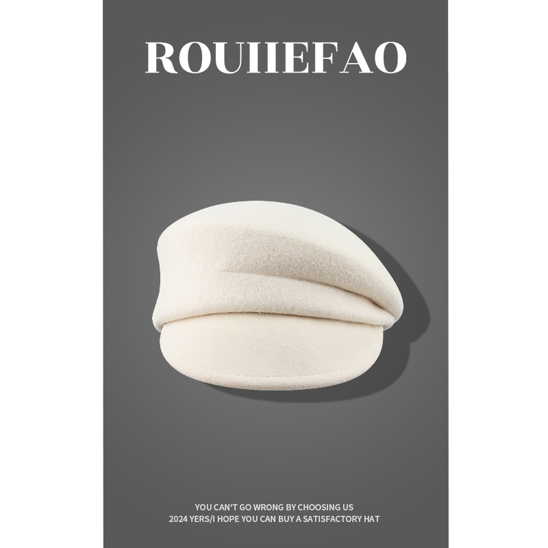 ROUIIEFAO八角帽逛街优雅女秋冬