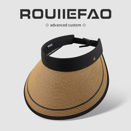 ROUIIEFAO空顶帽可折叠黑胶