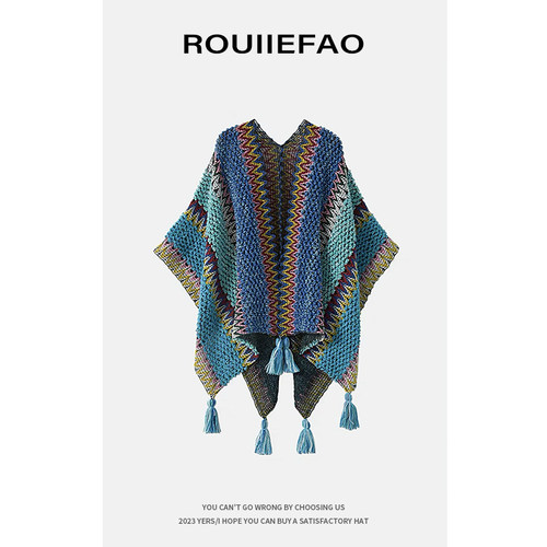 ROUIIEFAO四季民族风男女披肩