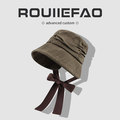ROUIIEFAO渔夫帽慵懒风显脸小