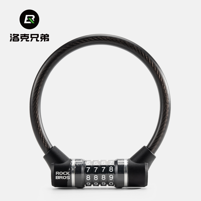 洛克兄弟自行车密码锁防盗