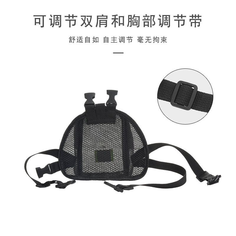 宠物自背包可爱泰迪猫咪外出书包便捷宠物小狗户外旅行双肩包网纱