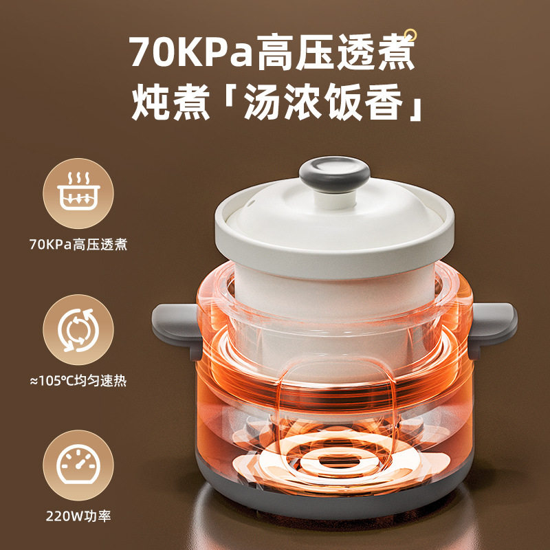 陶瓷内胆电炖锅煮粥锅汤煲锅多功能预约锅炖汤宝宝辅食电炖锅