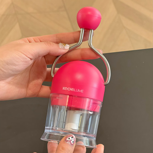 手动拉蒜器切蒜神器迷你小型高颜值省力切碎机蒜末佐料厨房家用