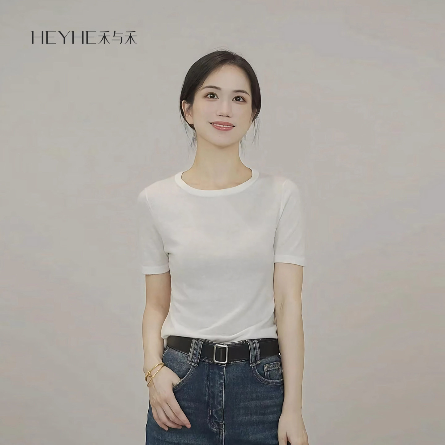 小禾【云柔T】水溶羊毛舒适圆领百搭显瘦短袖T恤静奢风针织上衣女,女装/女士精品,衬衫,淘宝优惠券,粉丝福利购,淘宝优惠卷