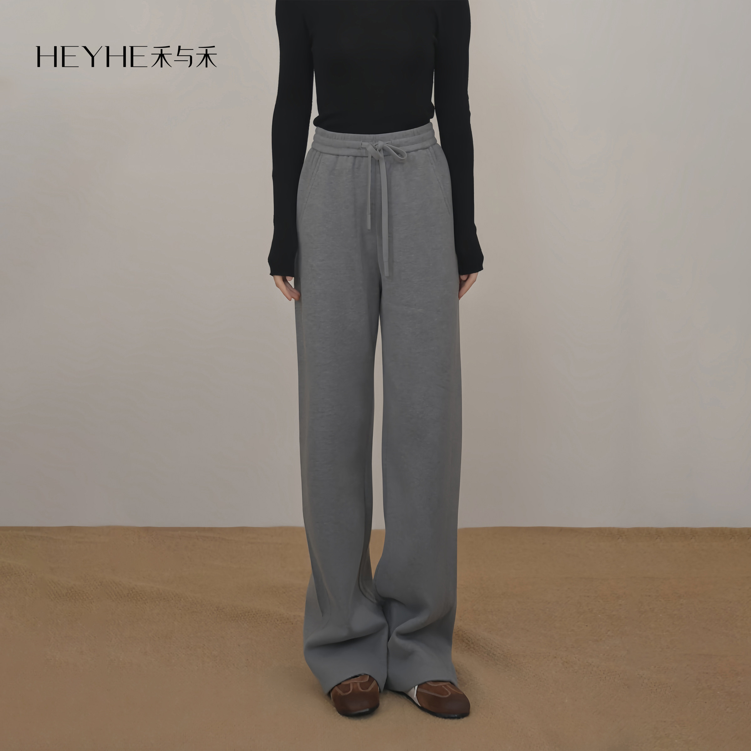 小禾【遛弯裤】秘鲁阿尔巴卡羊驼绒山羊绒松紧腰加绒直筒毛呢裤,女装/女士精品,棉裤/羽绒裤,淘宝优惠券,粉丝福利购,淘宝优惠卷