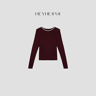 小禾快闪系列【牛奶T】山羊绒晓星氨纶超薄轻盈保暖假两件针织衫