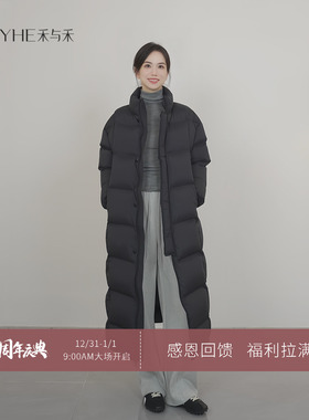 小禾【保命鹅绒】超重磅90白鹅绒轻柔软糯暖蓬松长款泡芙鹅绒服女