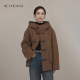 呢大衣 羊驼绵羊毛超细软舒适亲肤轻盈保暖短款 小禾 糖炒栗子