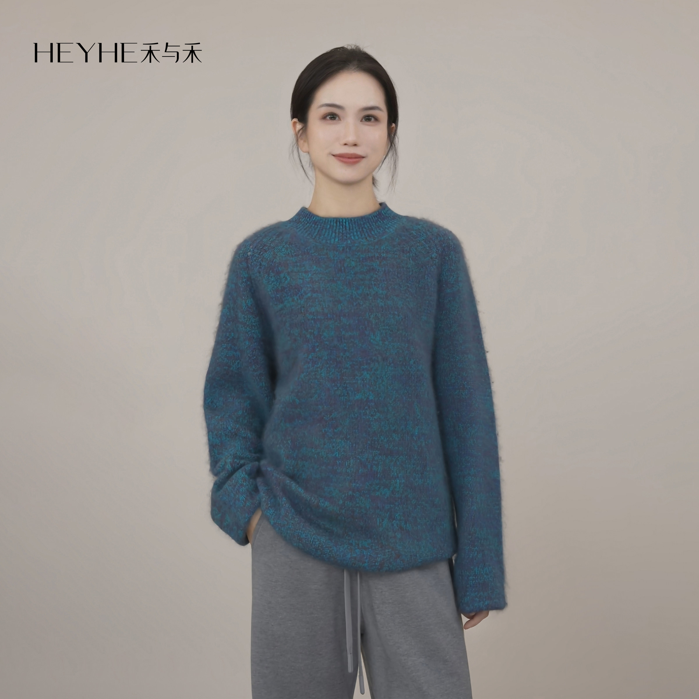 小禾【月光宝盒】山羊绒绵羊毛纤细柔软拉毛亲肤云感套头针织衫女,女装/女士精品,毛针织衫,淘宝优惠券,粉丝福利购,淘宝优惠卷