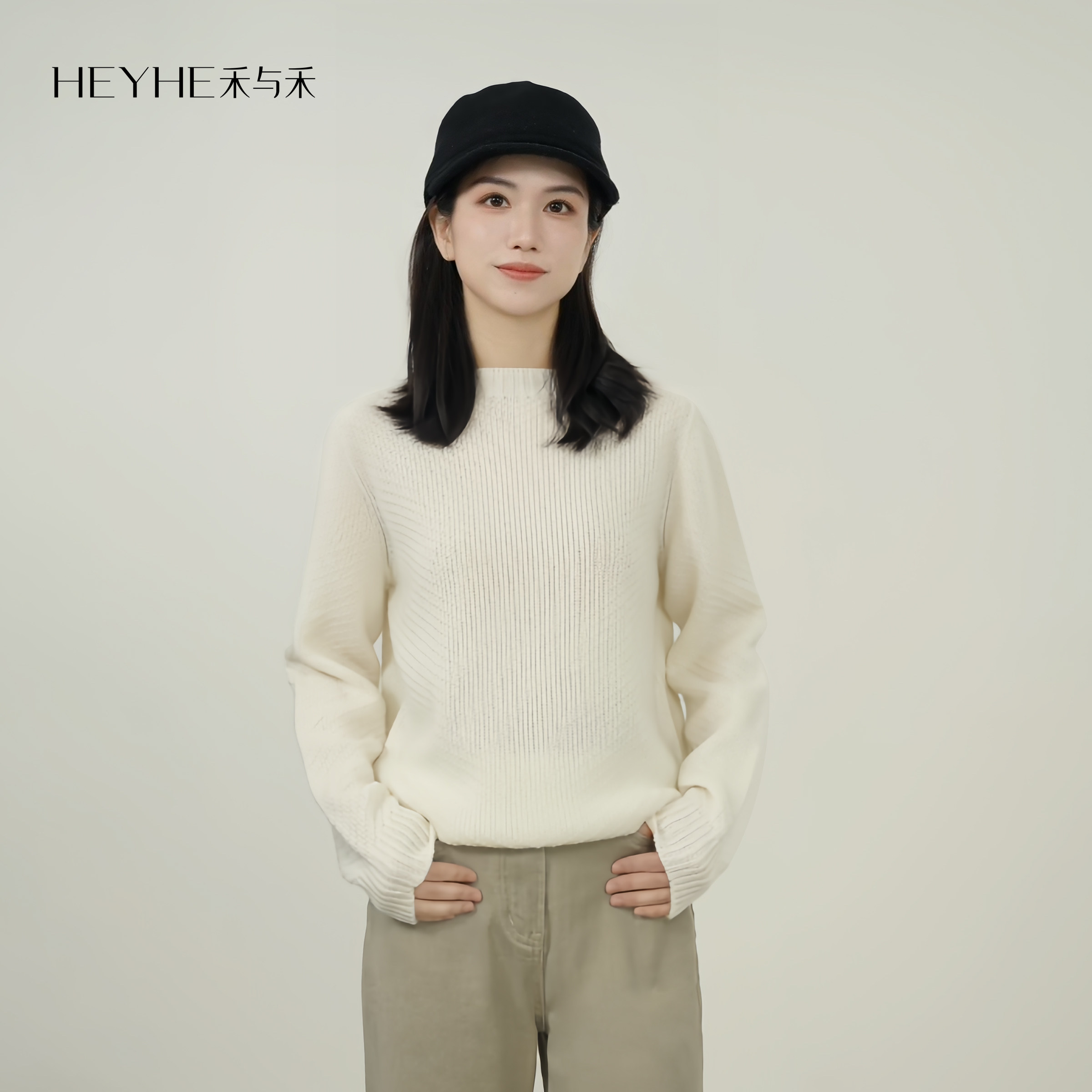 小禾【克拉】100山羊绒无缝一体编织细糯韩版圆领内搭针织羊绒衫,女装/女士精品,毛针织衫,淘宝优惠券,粉丝福利购,淘宝优惠卷