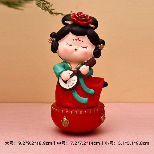 洛阳文创唐朝仕女不倒翁伴手礼物