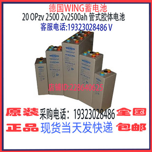 WING管式胶体蓄电池20 OPzv 2500 2v2500ah 基站通信 太阳能储能