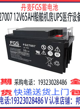 丹麦FGS蓄电池FG27007 12V65AH免维护 船舶机房UPS通信 医疗设备