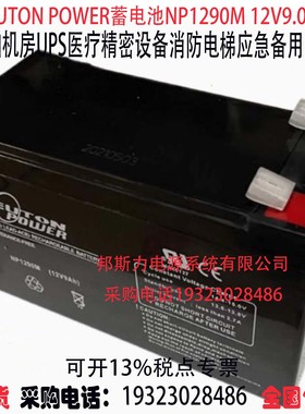 NEUTON POWER蓄电池NP1290M 12V9AH船舶机房医疗消防精密仪器仪表