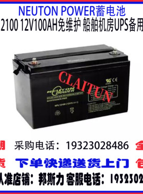 NEUTON POWER蓄电池NPL12100 12V100AH船舶机房UPS消防应急电源